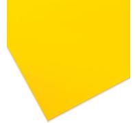 PLEXIGLAS® GS coloré, verre acrylique de marque polyvalent et incassable pour objets légers etc, épaisseur 3 mm Plaque PLEXIGLAS® GS en 12 x 25 cm, jaune transparent (1CC3)