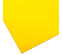 PLEXIGLAS® GS verre acrylique coloré, polyvalent et incassable pour objets légers etc, épaisseur 3 mm Plaque PLEXIGLAS® GS en 12 x 25 cm, jaune opaque (1H01)