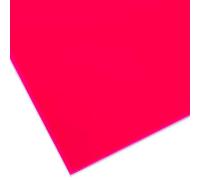 PLEXIGLAS® GS verre acrylique de marque coloré, polyvalent et incassable pour objets légers etc, épaisseur 3 mm Plaque PLEXIGLAS® GS en 25 x 50 cm, rose translucide (3H00)