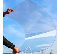 Plexiglass Plaque Transparent, 1mm Plaque Polycarbonate pour Serre Jardin, Feuille Plastique de Toiture, Panneaux en Fibre de Verre(50x300cm)