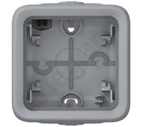 Legrand Boîtier étanche à embouts Plexo 069651 composable – 1 poste IP55, gris