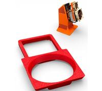 PLEXONE Adaptateur de ventilateur TWIN à profil bas compatible avec GeeekPi et Noctua FAN (rouge)