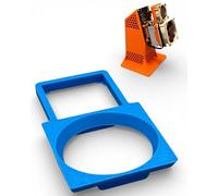 PLEXONE Adaptateur Twin FAN à profil bas compatible avec GeeekPi et Noctua FAN (bleu)