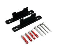 PLEXONE Support Mural pour AVM Fritz!Box, Lot de 2 Supports PETG avec Chevilles Fischer DuoPower et vis Torx (Noir)