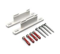 PLEXONE Support Mural pour AVM Fritz!Box, Lot de 2 Supports PETG avec Chevilles Fischer DuoPower et vis Torx (Blanc)