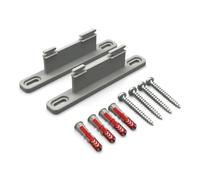 PLEXONE Support Mural pour AVM Fritz!Box, Lot de 2 Supports PETG avec Chevilles Fischer DuoPower et vis Torx (Gris)