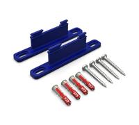 PLEXONE Support Mural pour AVM Fritz!Box, Lot de 2 Supports PETG avec Chevilles Fischer DuoPower et vis Torx (Bleu)
