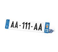 Plexoretto Plaque Immatriculation Auto Homologuée (Vendue à l'unité) - 520x110 mm - Plexiglas Haut de Gamme (PMMA) - Idéal Remplacement Voiture, Remorque, Caravane & Porte-Vélos - Ultra Résistante