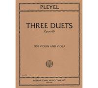 Pleyel, Ignace Joseph - Three Duets Op. 69 B. 526-528. For Violin and Viola. International Music