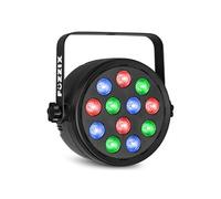 PLF12 Projecteur Party Par RGB DMX - 12 LEDs de 2 Watts, Mode DMX, Modes Automatique & Détection de la Musique
