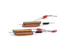 PLFMFVBLBG Clignotants Latéraux pour E90 pour E46 pour E60 pour E91 pour E82 pour E93 pour E83 pour X3 pour X1 Clignotant Dynamique À LED Indicateur De Position(Smoked Lens)