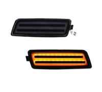 PLFMFVBLBG Clignotants Latéraux pour VW pour MK5 pour Golf pour GTI pour Rabbit pour R32 Ensemble Feux Gabarit Latéraux À LED pour Pare-Chocs Feux De Gabarit Latéraux Avant(Smoked Lens Amber)