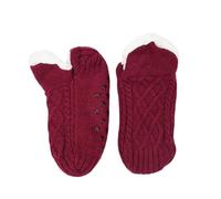 PLGMAUYT Chaussette Chausson Chaussettes Et Pantoufles De Plancher Intérieures pour Femmes Chaudes pour Les Couvertures De Chaussettes pour Hommes À Domicile-rouge-46-49