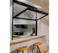 Pliable Aluminium Fenêtre De Stand De Concession Pour Camions-restaurants, Personnalisable Fenêtre De Service Coulissante Pour Restaurants Bar Extérieur(100x70 cm)