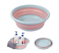 Pliable Bassine Pliable Vaisselle Bol Bassine Pliable Camping Cuvette Pliante, Bassine Pliable, Pliable Vaisselle Bol Bassine Pliable Bassine Lavabo Pliable Rond en Silicone, 21 * 30.5 * 11cm