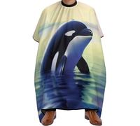 Pliable Cape de Barbier, Dauphin Aurora, Capes de Salon de Coiffure Unisexe Cape de Cheveux pour Adultes Coiffeurs Hommes