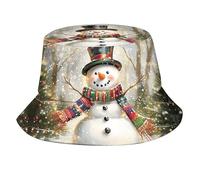 Pliable Chapeau De Soleil Bonhomme De Neige De Noël 6 Chapeaux De Soleil De Plage Personnalisé Bonnet De Soleil pour Sports Randonnée Pêche