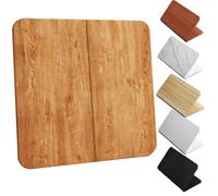 Pliable Dessus De Table Carré Bois Plateau De Table À Manger De Remplacemen | 60 70 90 100cm Grand Mobile Plateau De Table De Mahjong Basse(Oak,100cm(39"))