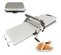 Pliable Laminoir A Pate FeuilletéE, Laminoir Pates Avec Plaque De Laminage, Laminoir Pates Acier Inoxydable, Usage Commercial Et Domestique Pour PâTe FeuilletéE Et Fondante,Avec Planche(400)