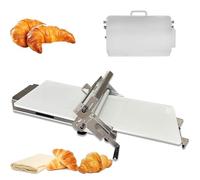 Pliable Laminoir A Pate Inoxydable Rouleau A Patisserie Avec Plaque De Laminage,Laminoir A Pizza Manivelle,éPaisseur RéGlable De 0 à 27 Mm,Pour PâTe FeuilletéE Et Fondante,Avec Grande Planche(300)