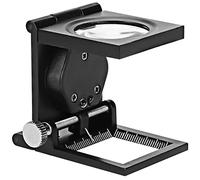 Pliable LED Loupe de Table 28mm Alliage de Zinc - Compte-Fils Échelle 10X Bijoux Modèle Timbre Optiques