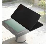 Pliable Plateau De Table De Mahjong Dessus De Table À Manger De Remplacemen | Carré Grand Plateau Mobile Pour Basse Intérieur Extérieur(Black,100cm(39"))