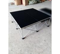 Pliable portable avec rehausseurs connectables, plate-forme d'événement modulaire 3 x 3 et 1,2 x 1,2 m pour écoles et toriums (122 x 122 cm, hauteur 80 cm / 31.5in)