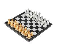 Pliable Portable Ensemble D'échiquier,Portable Chess Board 5,1" Avec Des Emplacements De Rangement D'échecs,Faciles à Transporter,Jeu d'échecs Magnetique Pour Débutants Et Adultes(Size:13*13in)