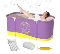 Pliable pour Adultes,Structure Renforcée, Grande Capacité - Assise ou Debout 115 x 60 x 50 cm,pour Douche, Été, Piscine, Maison, Camping, Extérieur, Jardin