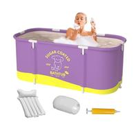 Pliable - Structure Renforcée, Grande Capacité | 115 x 60 x 50 cm eau chaude froide | Pour été, baignade, lavage, maison, camping, extérieur, jardin