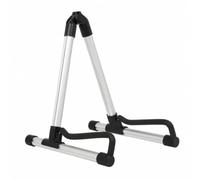 Pliable Support Guitare Support Instrument Trépied Stable Aluminium Léger Mousse Mémoire Pieds Antidérapants Protection Rembourrée Pliable Transport Facile Adapté aux Concerts Cours Salon, Argenté