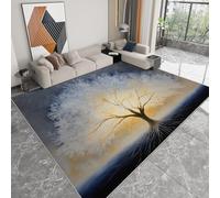 Pliable Tapis Arbre de Vie Vent Magique Modèle pour Salon 160 x 230cm, D'éveil Lavables avec Dos Antidérapant Tapis à Poils Courts pour Salle à Manger Bureau Filles Garçons