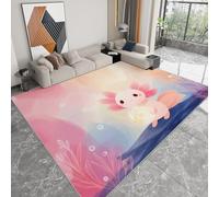 Pliable Tapis Dessin animé Fantastique Animaux Bulles Modèle pour Salon 80 x 150cm, D'éveil Lavables avec Dos Antidérapant Tapis à Poils Courts pour Salle à Manger Bureau Filles Garçons