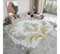 Pliable Tapis Style culturel Chinois Motifs Luxueux Modèle pour Salon 140 x 200cm, Rug D'éveil Lavables avec Dos Antidérapant Tapis à Poils Courts pour Salle à Manger Bureau Filles Garçons