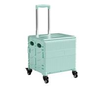 PliableChariot utilitaire avec poignée rétractablePortableRollingShoppingCartforGroceriesTravelOffice & Camping Léger Durable CrateforEasyTransport