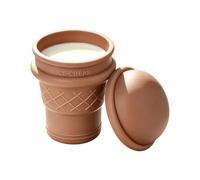 pliables pour - 3,43 pouces Silicone Ice Cream Cup | Leak Proof Bpa Free Reusable Foldable Travel Mug | Compact Cup For Camping Gym. 93g, 201-300ml, 2 Colors.