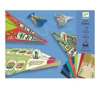 Pliage papier 20 Avions Origami de Djeco avec personnages pour enfants G