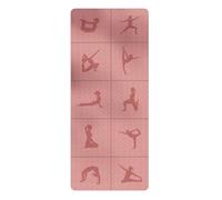 Pliage Portable Tapis de Yoga Comfort Fitness AntidéRapant Tapisde Gymnastique Multi-Usage Les Abdominaux pour Perte Poids MéDitationstretching EntraîNement AéRobic(Pink)