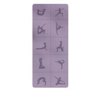 Pliage Portable Tapis de Yoga Comfort Fitness AntidéRapant Tapisde Gymnastique Multi-Usage Les Abdominaux pour Perte Poids MéDitationstretching EntraîNement AéRobic(Purple)