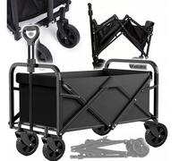 Pliant Chariot de Transport 90L Charrette Chariot Pliable Jardinage Stable