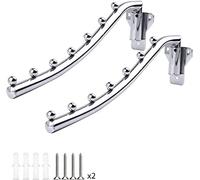 Pliant Cintre Mural pour Vêtements 2 PCS, Porte Cintre Mural Rabattable Rétractable, Bras Pivotant Crochet Mural Pliable Porte-Serviettes Support de Séchage Crochet Cintre pour Balcon, Bains, Chambre
