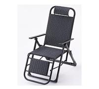 Pliant zéro gravity salon chaise patio wicker rattan fauteuil inclinable chaises de plage de plage réglable camping extérieur et chaise de chaise de bureau de bureau pour la chaise inclinable