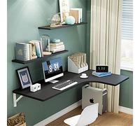 Pliante étagère Murale Robuste Fold Murale Table Suspendue Table Pliante côté Pont Workbench Bureau d' Ordinateur for l' Espace d'épargne, 2 Couleurs(Nero,120 * 60 * 40cm)