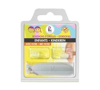 PLIC AUDIO - Bouchons d’Oreilles Enfants - Protection Multi-Usage - Atténuation 18dB - Protection Auditive Ultra Confortable - 2+1 Corolles et Double Filtre - Hypoallergéniques et Réutilisables