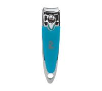 PLIC BEAUTY - Coupe-ongles manucure - Bec arrondi - Couleur bleu - Précision et confort - Acier inoxydable - Finition Soft Touch