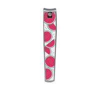 PLIC BEAUTY - Coupe-ongles Pédicure Tutti Frutti Pastèque - Acier Inoxydable - Lime et Cure-ongles Intégrés - Design Fruit Éclatant - Précision et Durabilité - Accessoire de Soin des Pieds Ergonomique