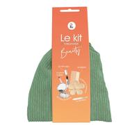 PLIC BEAUTY Kit Beauté - 6 Accessoires Voyage : vapo, peigne, pince à cheveux, lime à ongles, miroir, pince à épiler - Compact, Élégant et Pratique - Couleur Vert