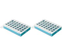 PLIC CARE - Pilulier Ergonomique Hebdomadaire - 28 Compartiments avec Couvercles Sécurisés - Organisation Facile des Médicaments - Compact & Pratique (Lot de 2)