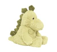 PLIC - Doudou Bouillotte Dinosaure, Peluche Chauffante Micro-Ondes, Sac de Billes Amovible, Chaud & Froid pour Coliques & Bobos, Housse Lavable