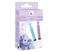 Lot de 2 Seringues de Lavage Nasal Plic Care 10ml - Nettoyage Nasal en Douceur et en Toute Sécurité pour Bébés et Enfants - Embout nasal souple sans BPA - Réutilisables